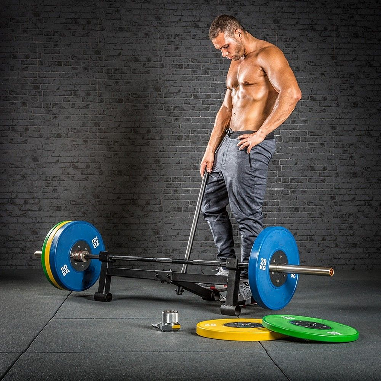 Tap デッドリフトバーベルジャック ブラック スポーツ器具 15kg