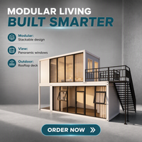 Maison conteneur détachable à double vitrage, mur rideau, préfabriquée, type ferme, villa moderne, respirante, imperméable, pour extérieur et parc