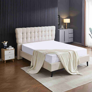 Factory Wholesale Cheap Customized European Style Upholstered <b>Platform</b> <b>Bed</b> - Product Image 1