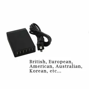 Multi-function 6 USB Universal Phone Charger Home Charger Station 6 Ports HUB Mobile Phone Desktop Quick Charging Station