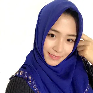 Desain Baru Warna Indah Syal Etnis Vintage Selendang Persegi Viscose Besar dengan Batu 2021 Jilbab Amira
