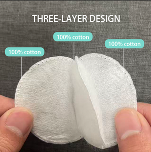 100% <span class=keywords><strong>coton</strong></span>, vente chaude, 100 pièces OEM/ODM, tampons démaquillants en <span class=keywords><strong>coton</strong></span> doux à 3 couches, outil de nettoyage cosmétique pour le visage - Product Image 6