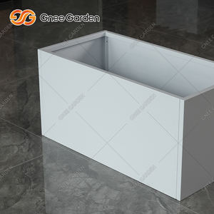 Macetas de acero para uso al aire libre Maceta de jardín de acero con decorativo - Product Image 2