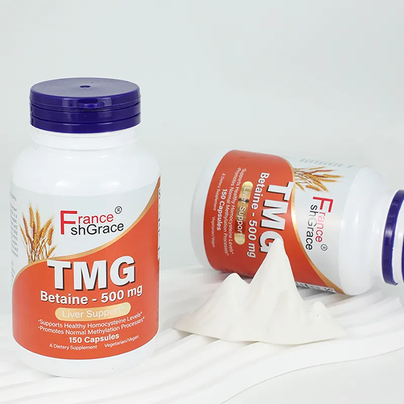 Suplemento de trimetilglicina TMG 500 mg que fomenta niveles saludables de homocisteína Cápsulas vegetarianas sin gluten sin GMO