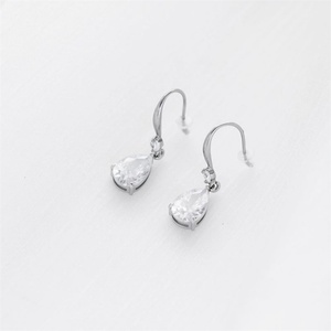 Simple Fashion 18k Gold Plated Ear <b>Hook</b> <b>Earring</b> Waterdrop Diamond Pendant <b>Earring</b> - Product Image 2