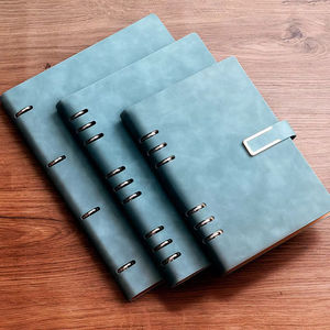 Vente en gros Agenda pour carnet de notes organisateur de bagues, Journal de reliures en cuir personnalisées, A6 A5 avec fermeture magnétique - Product Image 1