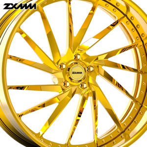 Alliage d'aluminium doré à lèvres profondes ZXMM pour roues forgées en alliage de voiture de tourisme 2 pièces 18 19 20 22 24 pouces roues - Product Image 2