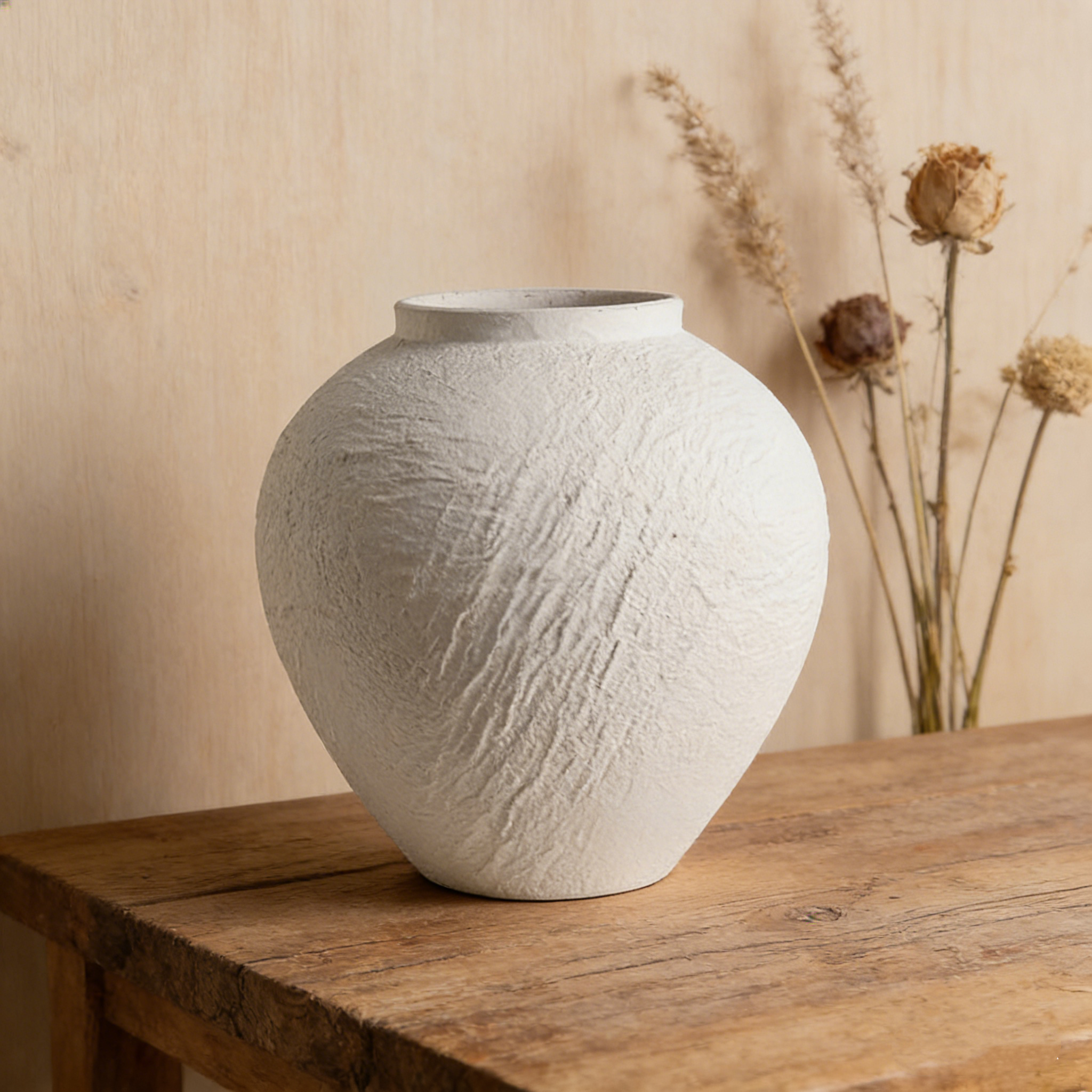 ARM LVG Wabi-Sabi Style Modern Handmade Porcelain Matte Terracotta Pot Ceramic Home Art Decoration Flower Vase Floral Container · image 3