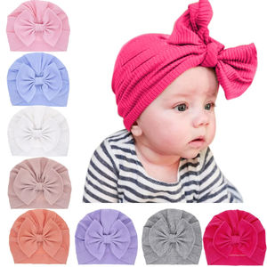Chapeau d'hôpital Baby Girl Bow Beanie Preemie Hats Infant Hats pour filles - Product Image 3