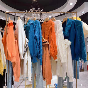 Maglione Autunnale da <span class=keywords><strong>Donna</strong></span> in Velluto Spesso, <span class=keywords><strong>Abbigliamento</strong></span> Femminile di Seconda Mano Scontato, Moda <span class=keywords><strong>Giovanile</strong></span> e Vivace - Product Image 5