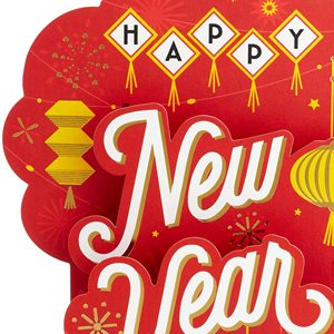 Thiệp chúc mừng năm mới âm lịch thẻ 3D thẻ năm mới của Trung Quốc bật lên thẻ năm 2026 của thẻ ngựa với phong bì tiền may mắn màu đỏ - Product Image 4