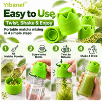 Bouchon de bouteille de matcha 2g, bouchon distributeur de poudre à visser pour bouteille d'eau, OEM, marque privée, directement de l'usine