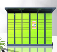 Casier électronique en acier personnalisé avec système de verrouillage intelligent automatisé pour le stockage de colis express, armoire de livraison de colis en libre-service