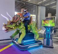 Zigong fabricante eléctrico animatronic animado modelo VR dinosaurio máquina de juego para la venta