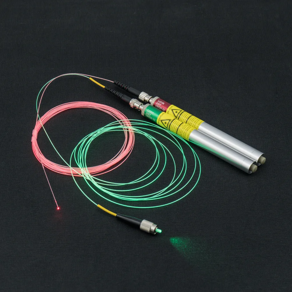 Optical fiber coupled laser diode module 405nm 450nm 520nm 650nm 780nm certificated thin fiber lin laser