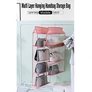 Organizador de Bolsos y Carteras de 6 Niveles, Resistente al Polvo, con 2 Ganchos Duraderos, en Oferta - Product Image 6