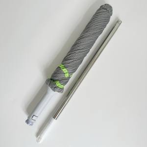 Mopa de Microfibra al por Mayor, Fácil de Escurrir, Manos Libres, para Limpieza de Pisos, con Mango Largo, Autoescurrible - Product Image 1