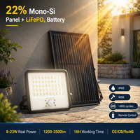 Sensor de Movimiento Inalámbrico Solar a Prueba de Agua IP65, Seguridad para Exteriores, Jardín, Patio, Reflector Solar LED