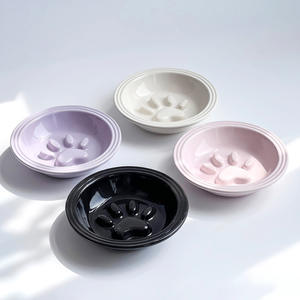 ชามเซรามิคลายอุ้งเท้าแมว<span class=keywords><strong>น่า</strong></span><span class=keywords><strong>รัก</strong></span>สำหรับแมวและ<span class=keywords><strong>ลูก</strong></span>สุนัข ช่วยให้กินช้าลง ป้องกันการกินเร็ว สำหรับอาหารและน้ำ - Product Image 2