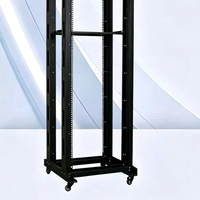 Baie de serveur mobile double colonne 19 pouces 37U 550*1800*600MM en acier laminé à froid SPCC, profondeur 600 mm