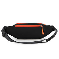 Sac banane unisexe de sport et de jogging en polyester respirant avec poche zippée, extensible, idéal pour la gym – Vente en gros