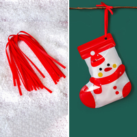 Emballage de collation en plastique laminé de forme spéciale conception personnalisée Sacs cadeaux de Noël à fermeture éclair debout sac de bonbons