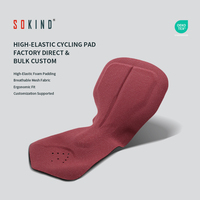 Inserts de vêtements de cyclisme sportifs : Coussinets de chamois italiens pour le cyclisme d'endurance, à séchage rapide, respirants et écologiques