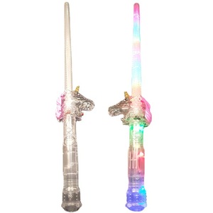 Hihg Quality 10 Lights <strong>Unicorn</strong> With Sound Glitter Stick Children'S Glow Led Holiday <strong>Supplies</strong> Electronic Glow Stick - Product Image 2