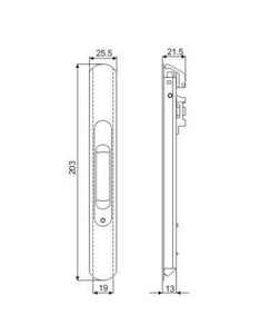 Accessoires en Aluminium poignées de porte et fenêtre coulissantes verrouillage TLF <span class=keywords><strong>TLI</strong></span> - Product Image 3