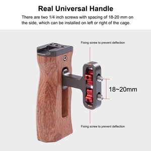 Spedizione veloce con impugnatura universale in legno con impugnatura laterale Puluz con scarpa fredda per gabbia fotocamera Dslr - Product Image 2