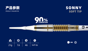 Joueur philippin Caliburn Sonny <span class=keywords><strong>Millo</strong></span> 90% fléchettes en tungstène 21g/23g Airpoly arbres motif vols PDC gagnant du prix - Product Image 5