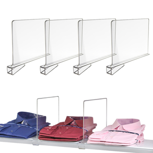 4 Pieces Transparent Supermarket Sorting <strong>Dividers</strong> Retail <strong>Display</strong> <strong>Shelf</strong> Organizer for Grocery Stores <strong>Shelf</strong> <strong>Dividers</strong> - Product Image 5