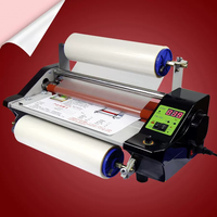 Laminateur A3 Rouleau à Rouleau Transfert Chaud/Froid Film PET Autocollant Cristal Film A-B Machine de Laminage pour Imprimante UV DTF