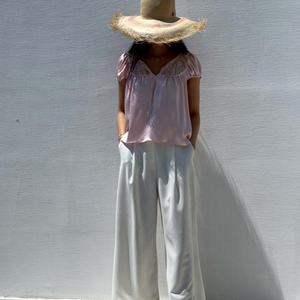 Blusas y Tops Franceses Nuevos al por Mayor para Mujer, con Mangas Cortas, Estilo Moderno, Tops de Verano para Mujer - Product Image 5