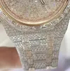 Reloj Mecánico Automático de Alta Calidad con Moissanita Super Diamante - Frozen Vvs con Correa de Silicona Reemplazable - Product Image 2