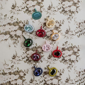 <span class=keywords><strong>Collana</strong></span> con Ciondolo a Forma di Oliva in Zaffiro Rosa, Placcato Oro, Gioiello Religioso alla Moda, Charm Carino per Regalo - Product Image 5