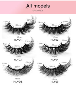 Faux-<span class=keywords><strong>cils</strong></span> <span class=keywords><strong>en</strong></span> vison doux faits à la main, naturels, dimensionnels, 10 paires, bandes complètes pour femmes, avec boîte à plateau, 8D épais et bouclés - Product Image 6