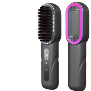 2026 New Wireless Hair Straightener Brush Ionic Fast <b>Heating</b> Straightening Comb <b>USB</b> Rechargeable Portable Curling Iron for Home - Product Image 5