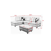 Canapé-lit sectionnel moderne en tissu pliable avec fonction massage, ensemble de canapés inclinables pour salon, vente en gros d'usine