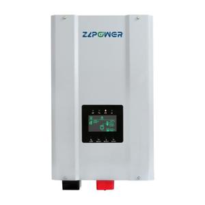 อินเวอร์เตอร์พลังงานแสงอาทิตย์แบบไฮบริด ZZ Po Wer 8kw 10kw 12kw 120V DC เป็น AC 240V สำหรับระบบออฟกริด ประสิทธิภาพ 99% แบบเดี่ยว - Product Image 2