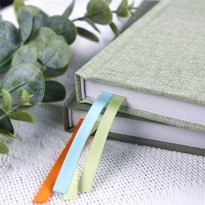 Agenda in Tessuto Personalizzata, Libro A5 con Copertina Rigida, Stampa in Lamina d'Oro, Segnalibro a Nastro, Quaderno per Appunti - Product Image 4