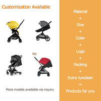 Haute qualité 3 en 1 luxe paysage pliable bébé voyage poussette multi-fonctionnel enfants poussette