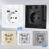 Prise murale électrique domestique multi-prises Schuko standard UE Allemagne avec couvercle étanche