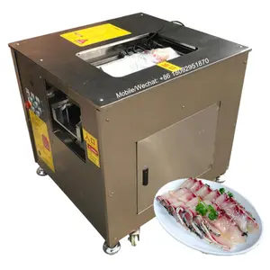 Automatische visfilet snijden chippen machine zalm slicer machine tilapia slicer vis fileren machine