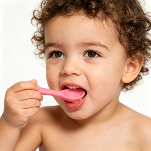 Lot de Couverts Souples et Colorés en Silicone pour Bébé : Cuillères et Fourchettes Personnalisables pour la Première Alimentation des Tout-Petits - Product Image 6