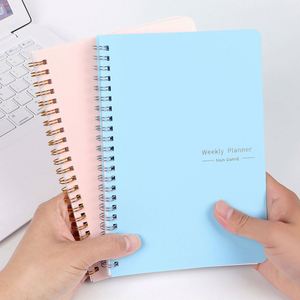Promotion School 100 Pages Spiral School Supplies <b>Journal</b> to Do Custom Cute Draw Branded Notebook and Pen Set With Black Pages - Product Image 4