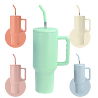 Gobelet isotherme en acier inoxydable 3.0 de 40 oz, isolation sous vide, maintien chaud/froid 6-12h, tasse de voyage portable pour extérieur et maison