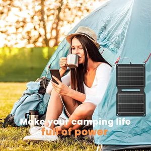 10W Portable Solar Chargers <b>5V</b> USB Small Power Emergency ETFE Panels Foldable IP67 Waterproof Camping Hiking Backpacking - Product Image 3