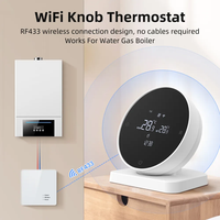 Controlador de Calefacción por Suelo Radiante Tuya, Termostato Inteligente Inalámbrico RF Programable para Caldera de Gas con Alexa, Yandex y Google