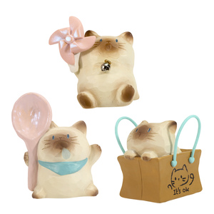 Vendita calda trama in resina personalizzata mistero scatola cieca gatto Kawaii Pai decorazione per la casa regalo all'ingrosso - Product Image 3